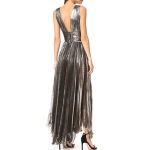MARIA LUCIA HOHAN Elegant Silver Evening Gown
